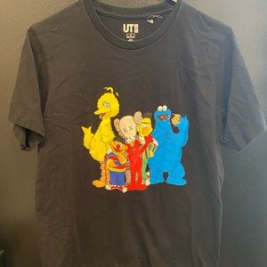 Uniqlo x Kaws Black Shirt
